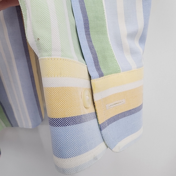 Brooks Brothers 346 Pastel Striped Button Down Shirt - Picture 8 of 9